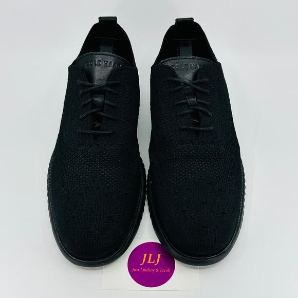 Cole Haan Men's 2.Zerogrand Stitchlite Black Wingtip Oxfords C28527 Size 9 M - Picture 3 of 11